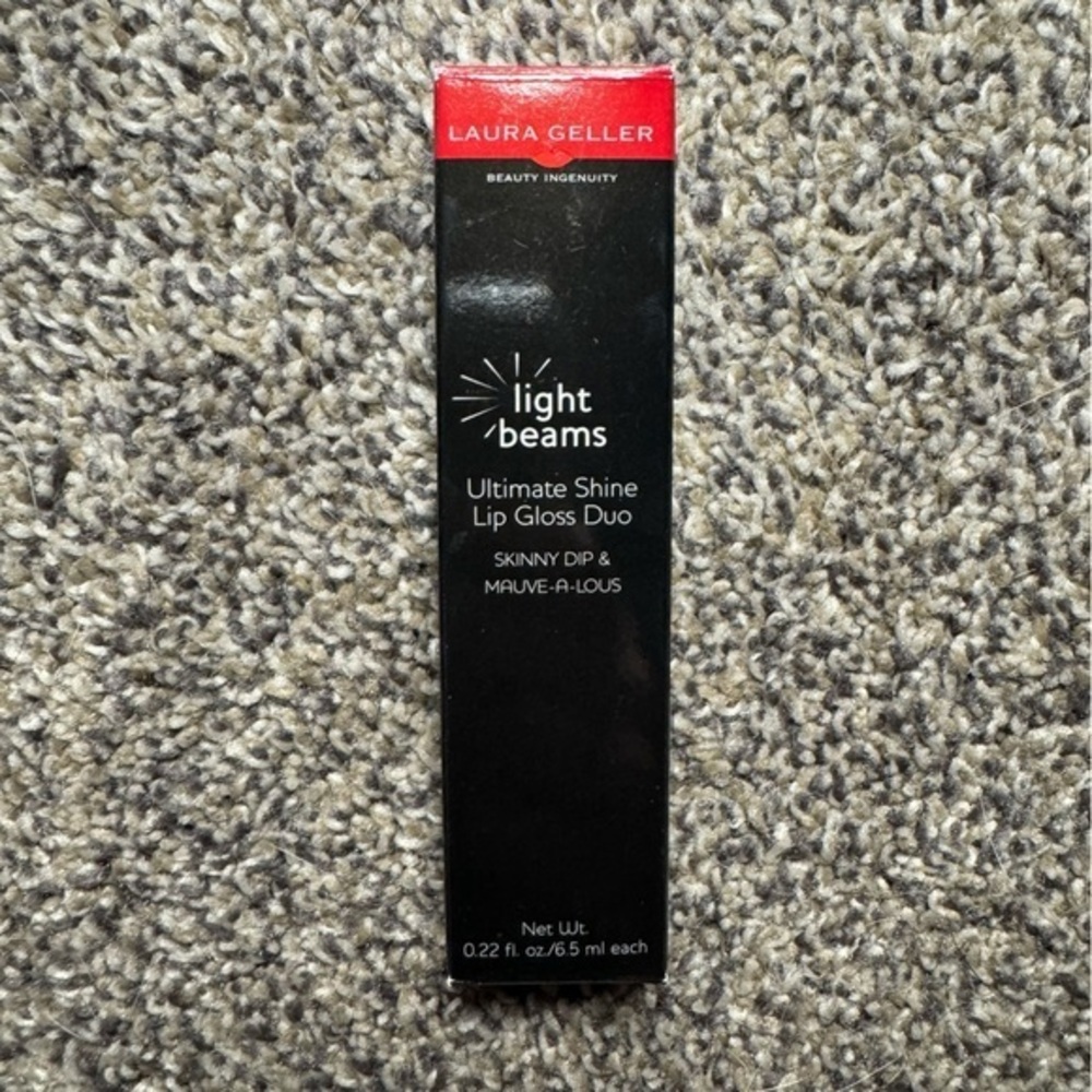 Laura Geller Light Beams Lip Gloss Duo - Skinny Dip & Mauve-a-lous